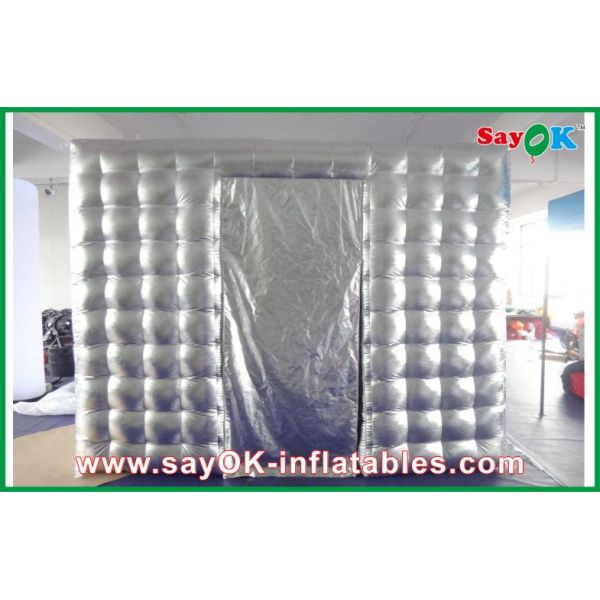 Inflatable Photo Booth Rental Oxford Cloth Sliver Inflatable Photo Booth Mobile Photo-Taking Tent