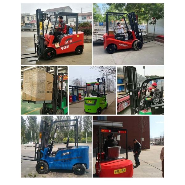 1.5Ton Load Wheel Forklift Electric Warehouse Lifting Device Semi Electric Walkie Stacker Forklift