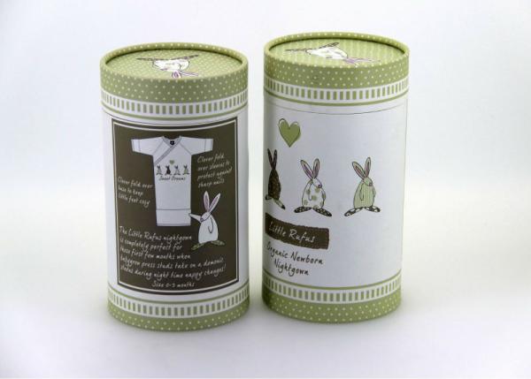 Cheap Lovely Cylindrical Cardboard Box Paper Cans Packaging for Cosmetics / Toys / Baby Care Products for sale