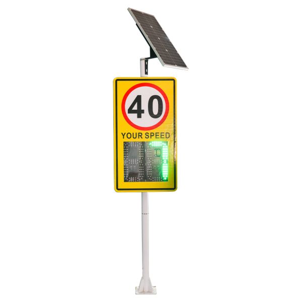 Vehicle Speed Traffic Limited Sign With 188 Digital Display Solar Sign