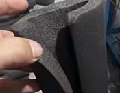 ACMF Foaming 2cm Black Rubber Foam Insulation Pipe Inner Dia 114mm