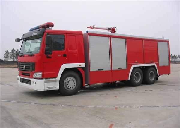 Cheap 6x4 Drive Six Seats Water Tank Firefighting Truck with Flattop Length Cab for sale