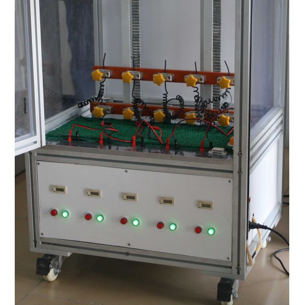 5 Stations Handset Cord Flexing Fatigue Testing Equipment 300mm - 1800mm RS-8114