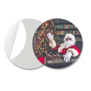 Best Round 3D Lenticular Stickers For Keyrings PET Flip Changing Sticker wholesale