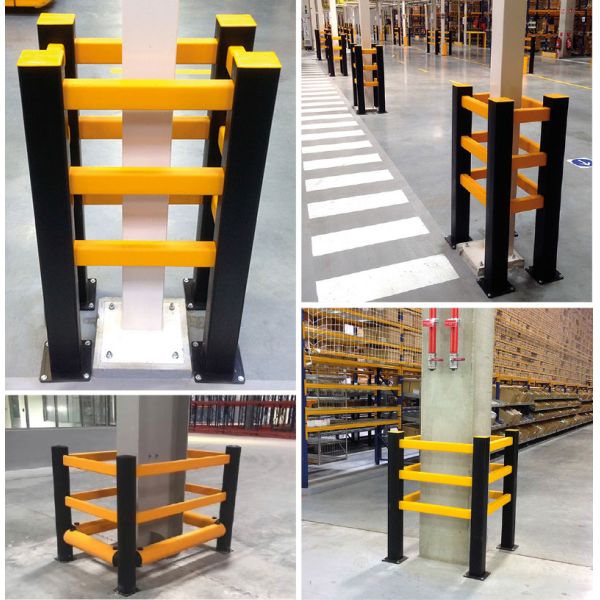 Building Post Safety Barrier Polygon Anti-Collision Guardrails Warehouse Safety Barrier