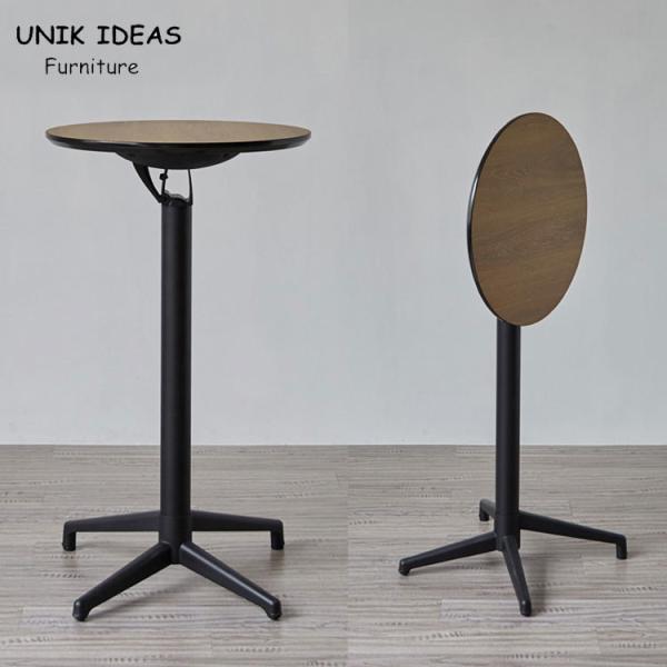 Cheap Counter Foldable High Top Table Restaurant Bar Height Tables Round for sale