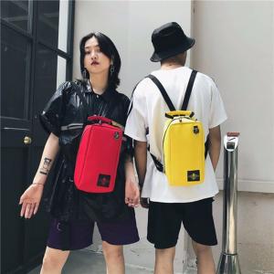 China Ins fashion sports new ins color nameplate backpacks student bags handbags on sale