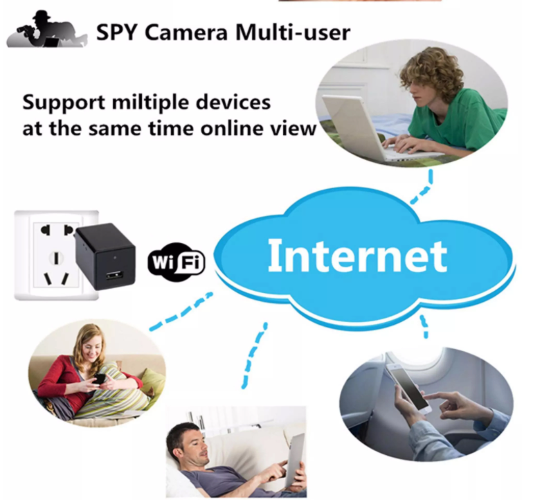 30fps 2 Million Pixels Tuya Hidden Camera IOS7.0 Android3.0 Support