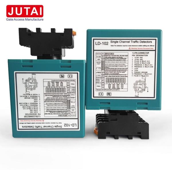 Cheap Turn On / Off 10-90MS Gate Barrier Loop Detector For Parking Management System for sale