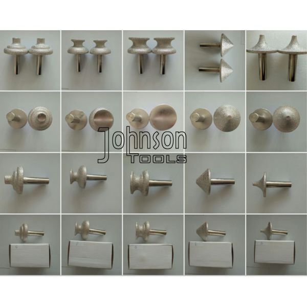 OD 70mm Stone Profiller Vacuum Brazed Diamond Tools Suit For CNC Machine