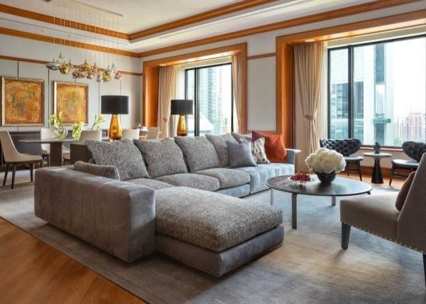 Cheap ODM Commercial Hotel Living Room Furniture Fabric Sofa for sale