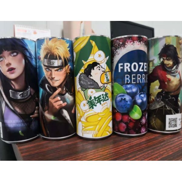 Art Printing 330ml Aluminum Soda Cans Normal Inside Coating