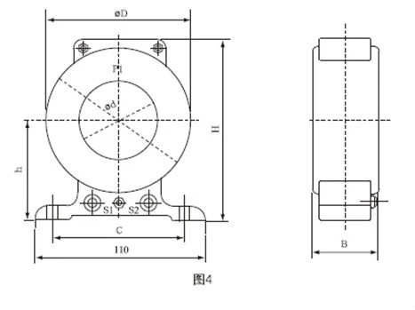 LMZ1-0.5 Rresin material type CT class 0.5 Low Voltage Current Transformer