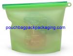 Silicone Food bag, Fresh vegetable Seal packing Bag, heat Resistant Food Storage