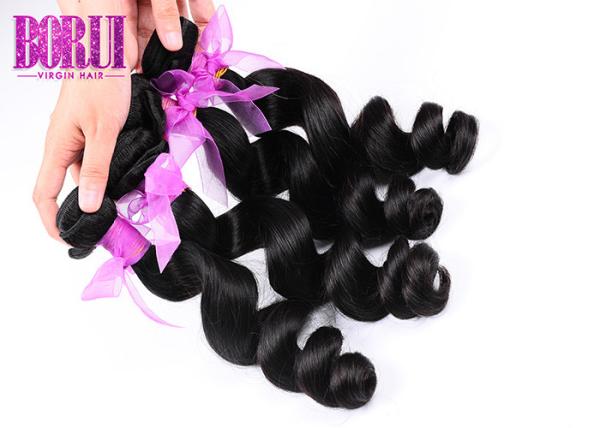 Cheap Mink Indian Human Hair Extensions Loose Wave Thick Ends Dyed Bleached Soft for sale
