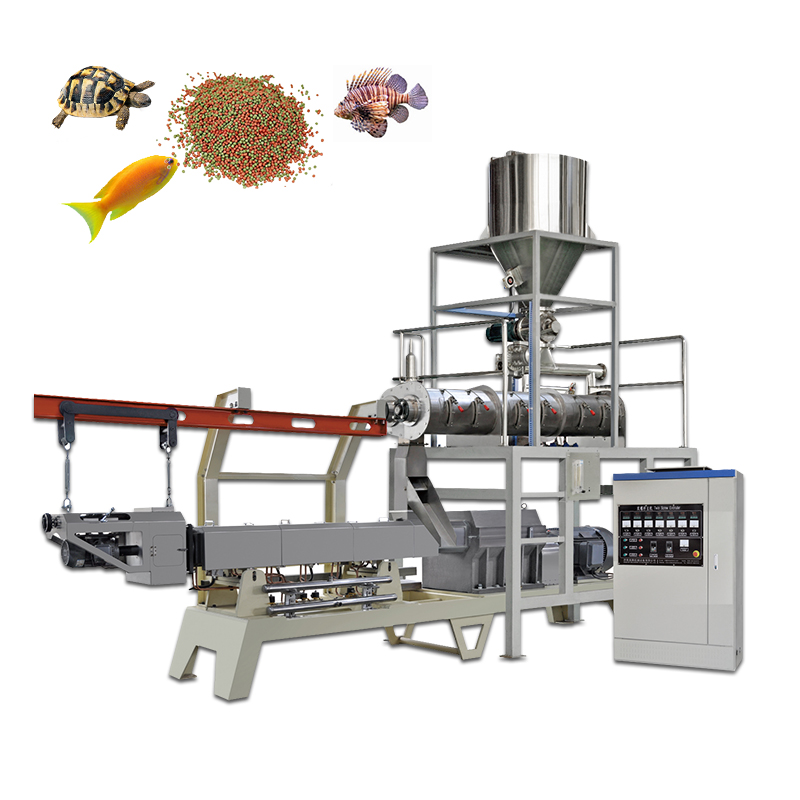 ABB Inverter Dry Floating Fish Feed Pellet Machine Automatic