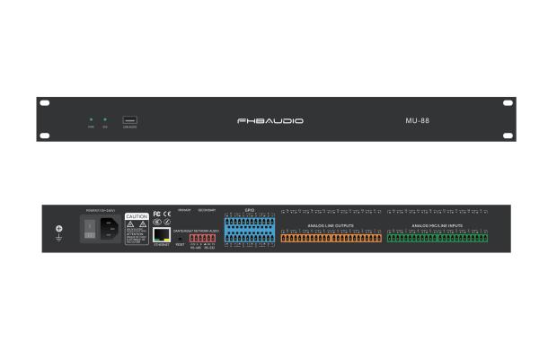 RS232 RS485 DSP Audio Processor 8CH Digital Audio Signal Processor With Camera