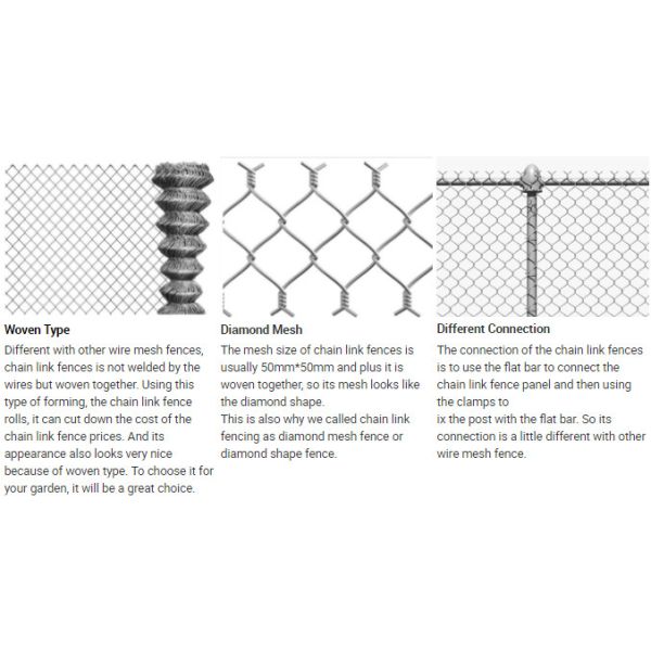 6Ft PVC Coated Diamond Chain Link Fence With Single Arm And Barbed Wire