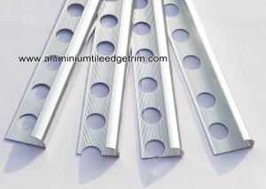 10mm Chrome Quadrant Aluminium Tile Edge Trim For Bathroom Tile Edging