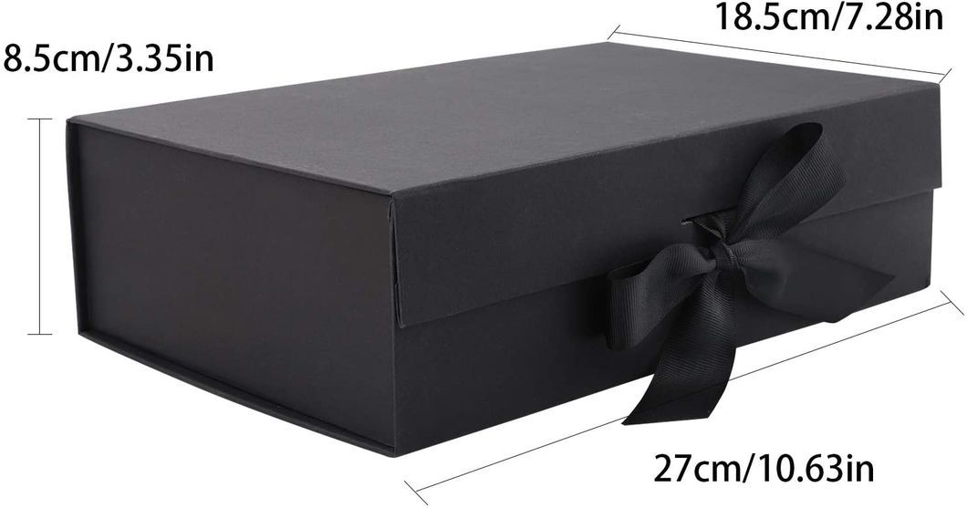 China Wholesale Custom Logo Printing Ribbon Handle Jewelry Cuttery Flatware Gift Packaging Fashion Cardboard Paper Carton Magnetic Foldable Box Paper-Gift-Box