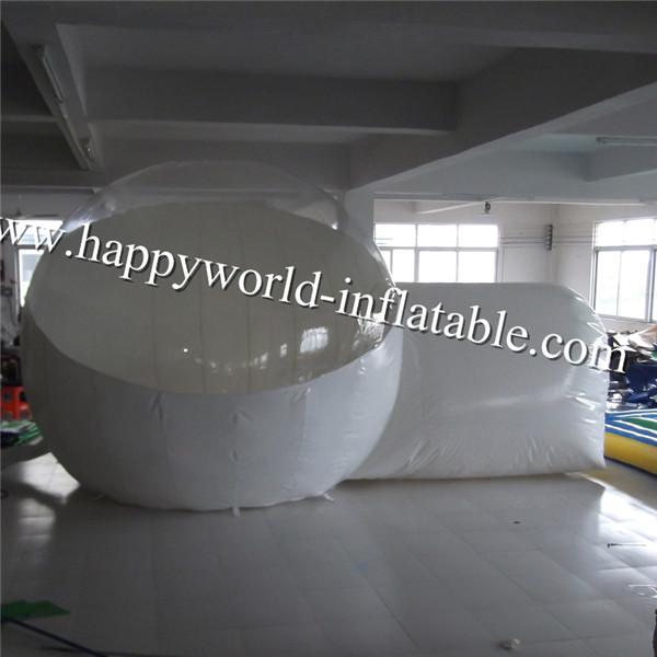 Cheap Half clear bubble tent , transparent inflatable tent , inflatable bubble tent for rent for sale