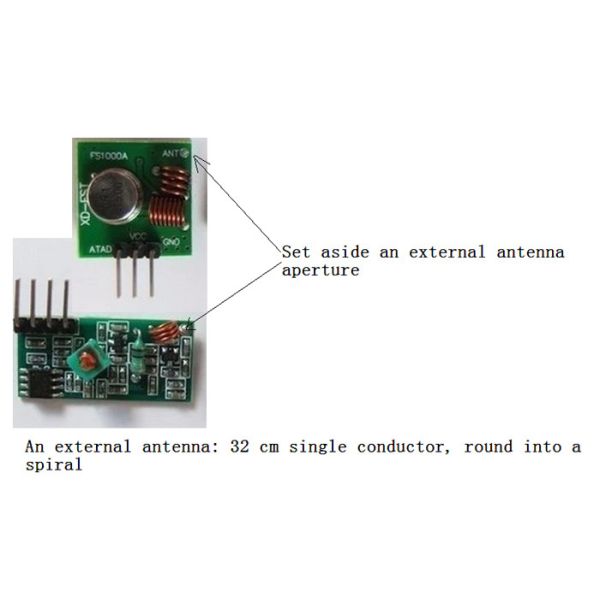 Students 433M Receiver Module , 433MHZ Alarm Wireless RF Transmitter Module