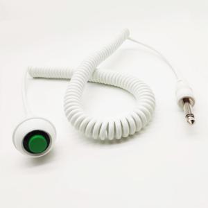 Flexible Coiling Cables Pushbutton To 6.35 Plug Spira Custom Spring Wire