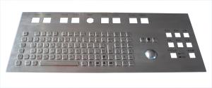 China Customized Industrial Keyboard With Trackball Stainless Steel Mechanical Keyboard Waterproof on sale