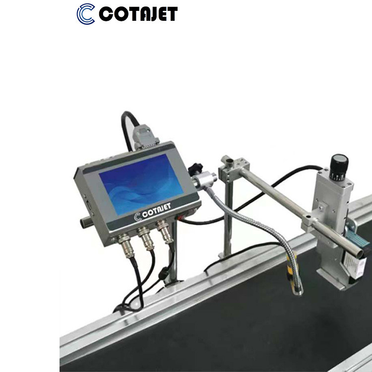 Industrial Thermal Inkjet Printer , Automatic Inkjet Batch Coding Machine With