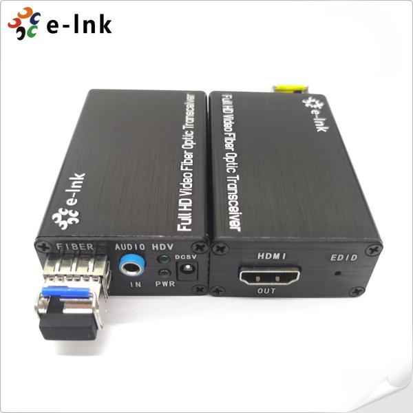 Cheap 20km HDMI Fiber Optic Extender with External Stereo Audio for sale