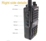 Dual Band UV-9R Waterproof 2 Way Radios Dust proof Walkie Talkie Long Range