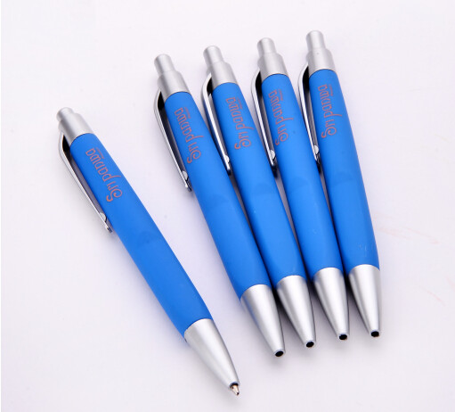 Logo printed personalized stationery orange ball pen