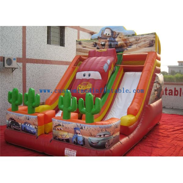 Cartoon Giant Commercial Water Slip And Slide Inflatable Toys For Adults And Kids