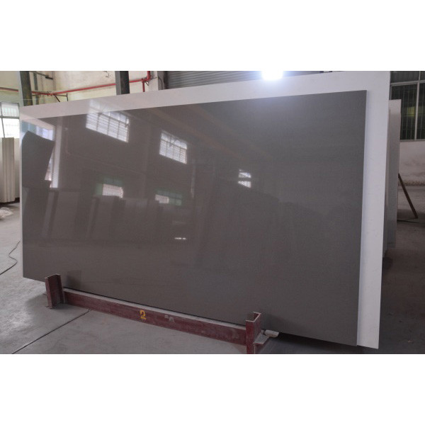 18MM Thick Pebble Grey Quartz Stone For Indoor Flooring Tiles