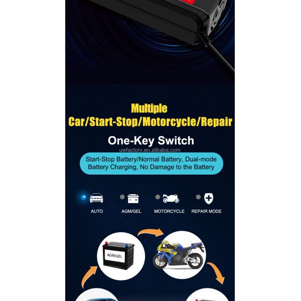 Universal 12V 6A Electric Scooter Battery Charger for Lead Acid Battery Customizable Design