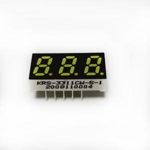 Best 0.31inch 3 Digit 7 Segment Display Common Cathode White Color LED Display Module wholesale
