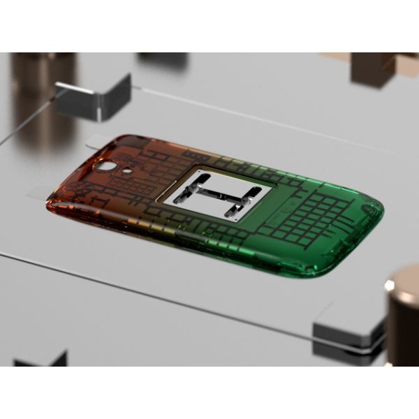 Transparent Clamshell Phone Front Cover (1*1) / Two-plates mold / Cold runner No.21869