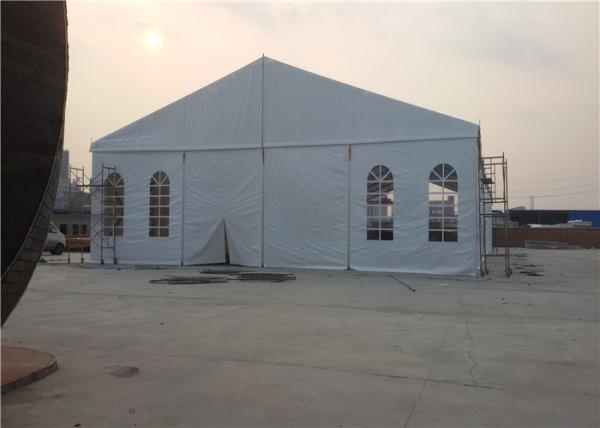 Cheap 200 Seater White Small Wedding Marquee Party Tent , PVC Commercial Grade Marquee for sale