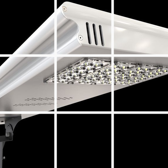 Replaceable li fe po4 battery all in one solar street light with smart operation system high lumen 2000lm to 8000lm
