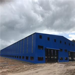Best Blue Sheet Wall Q345 Prefabricated Steel Structures With Office wholesale