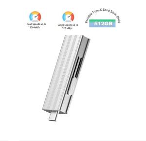                    Infinites Portable Type-C Solid State Disks Sk USB 3.2 Flash Drive Provides a Read Speed of up to 550MB/S and a Write Speed of 520MB/S 512GB             