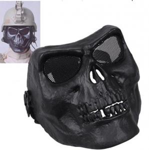 Best Protective Paintball Face Mask / Tactical Skull Mask With Metal Mesh Eye Shield wholesale