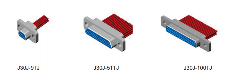 MIL-DTL-83513 Series J30J-25TJL 25 Pin Male Plug Micro Rectangular Electrical Connector