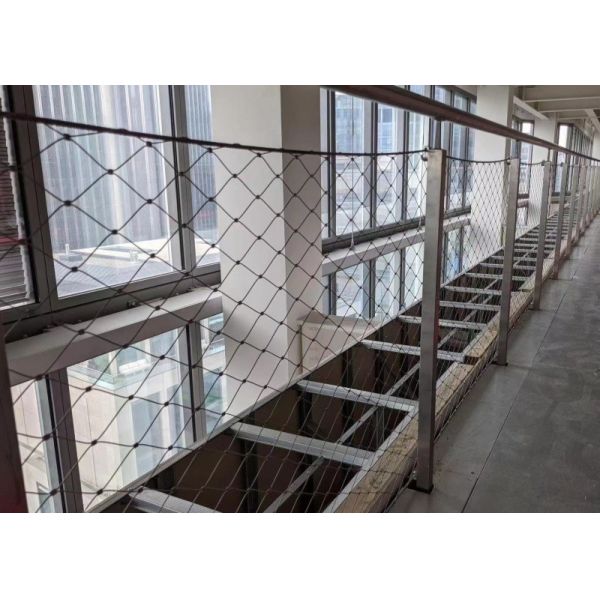 17mm*17mm Aviary Rope Netting Stainless Steel Cable Mesh for Mesh Fence with No Surface Treatment and Flexible Structure