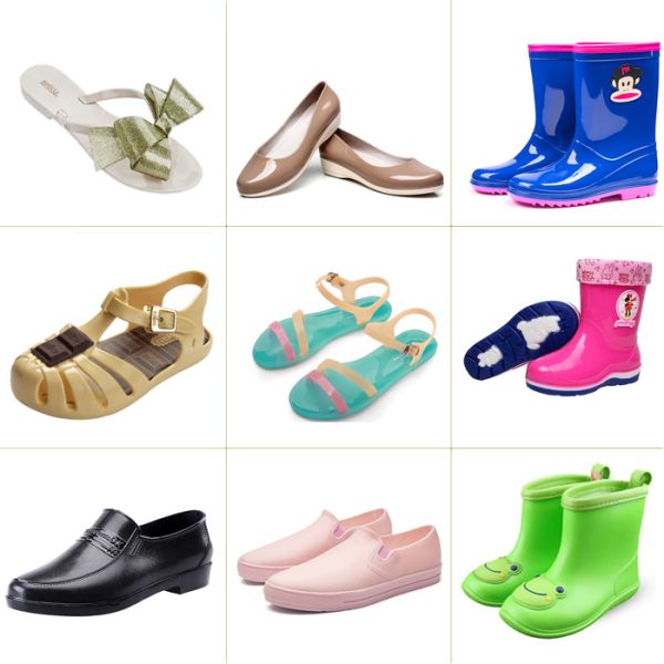 Rotary Two Color PVC Jelly Sandal Injection Molding Machine 4.3*3.3*2.9m / 2 Years Gurantee