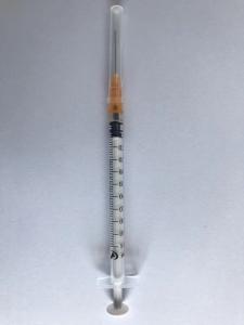China Disposable sterile syringe 1ml 25G*20mm CE on sale