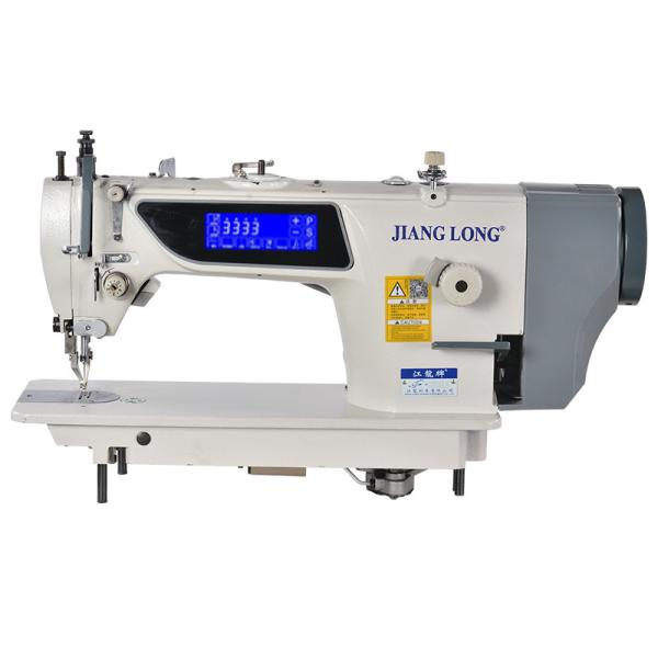 Cheap LCD Display 220V 8mm Single Needle Flat Bed Sewing Machine for sale