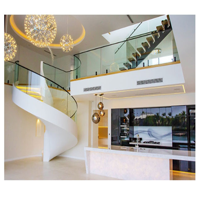 Modern Stainless Steel Frameless Glass Balustrade Toughened Safety Feature