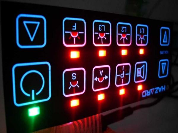 Cheap LGF/EL Lamp/LEDs Backlight Membrane Switches Manufactured by ISO9001&ISO13485 Certified Factory in China for sale