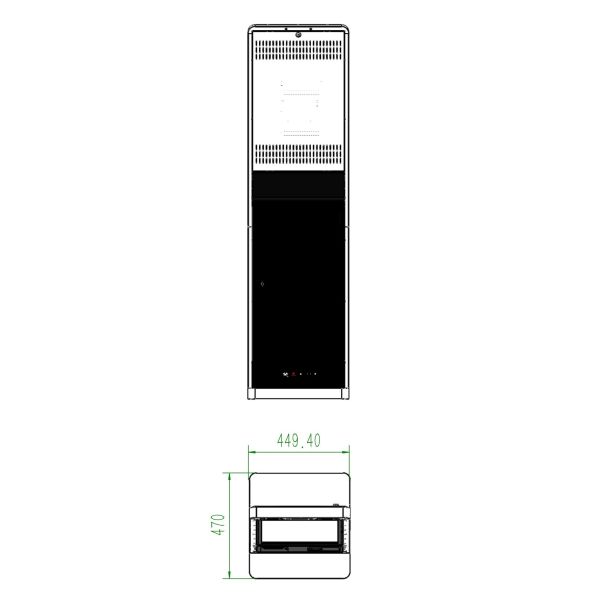 27 inch Windows Customized Indoor Self-Service Kiosk vertical Restaurant Ordering & Touch Screen Payment with SDK Function